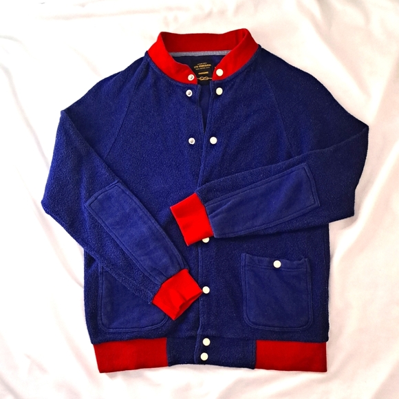 Men's Urban Outfitters CPO Provisions Varsity Sweater Bomber Jacket - Picture 1 of 16